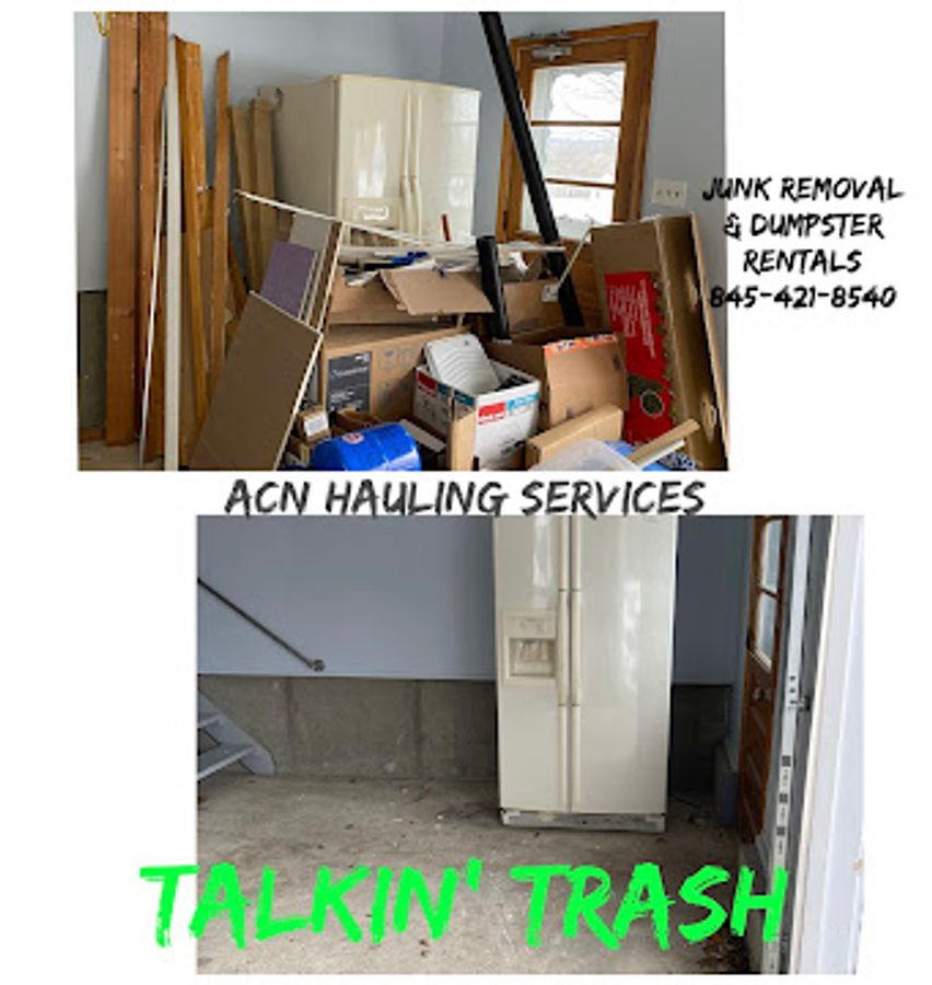 Truck and trailer loaded